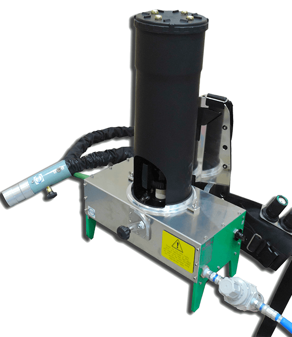 Pocket Flame Spray Coater - backpack